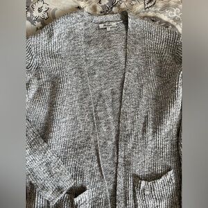 Madewell XS Gray Open Cardigan with Pockets